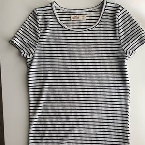 Hollister striped stretchy t shirt